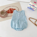 Baby Plaid Sleeveless Jumpsuit (0-24M)