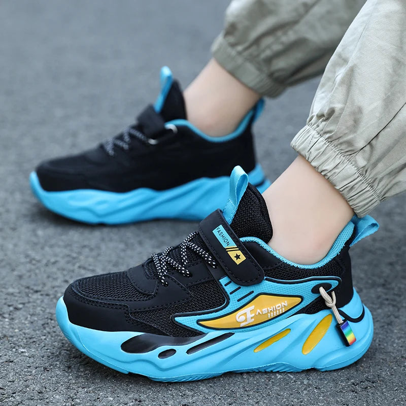 Kids Mesh Sneakers – Breathable Non-Slip Running & Casual Shoes