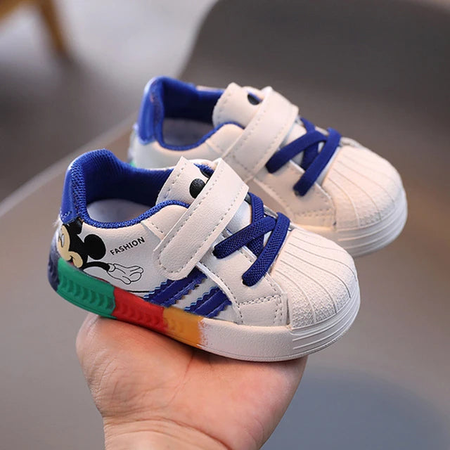 Kids’ Mickey & Minnie Sneakers – Breathable Soft Sport Shoes