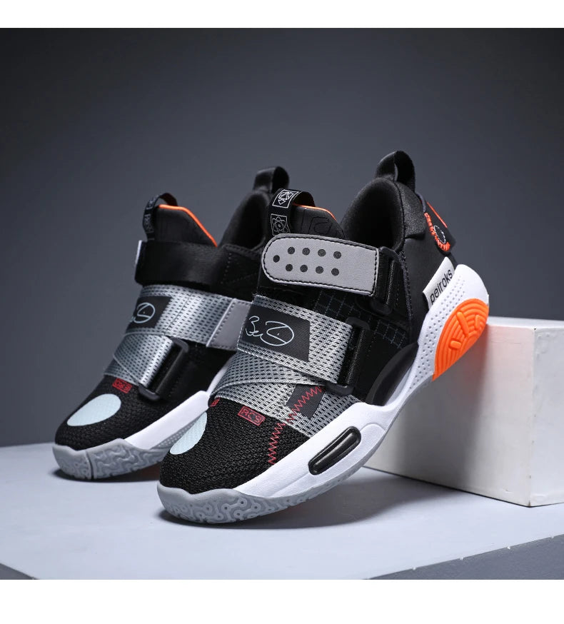 Kids’ Basketball Sneakers – Lightweight, Non-Slip Sports Shoes