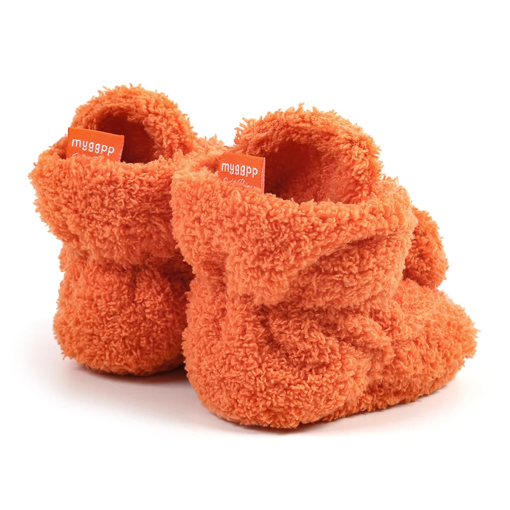 Baby Halloween Pumpkin Booties – Newborn First-Step Sock Shoes