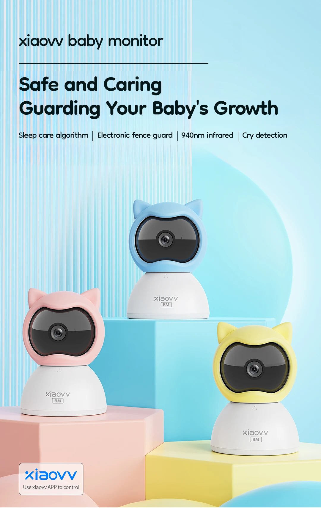WiFi Baby Monitor – 4MP, 2-Way Talk & 360° View