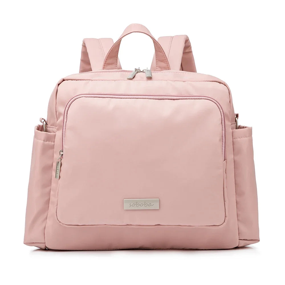 Soboba Diaper Bag for Mother – Waterproof, Large Capacity Polyester Travel Backpack