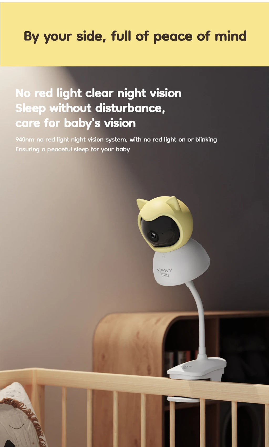 WiFi Baby Monitor – 4MP, 2-Way Talk & 360° View