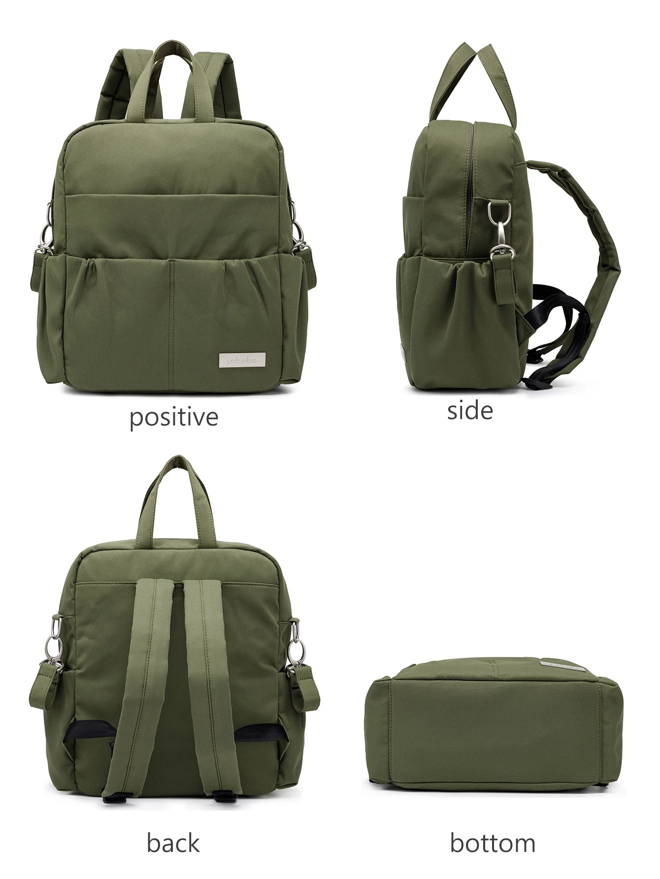 Soboba Waterproof Diaper Backpack – Large Capacity, Multi-Functional Mommy Bag for Travel & Outings