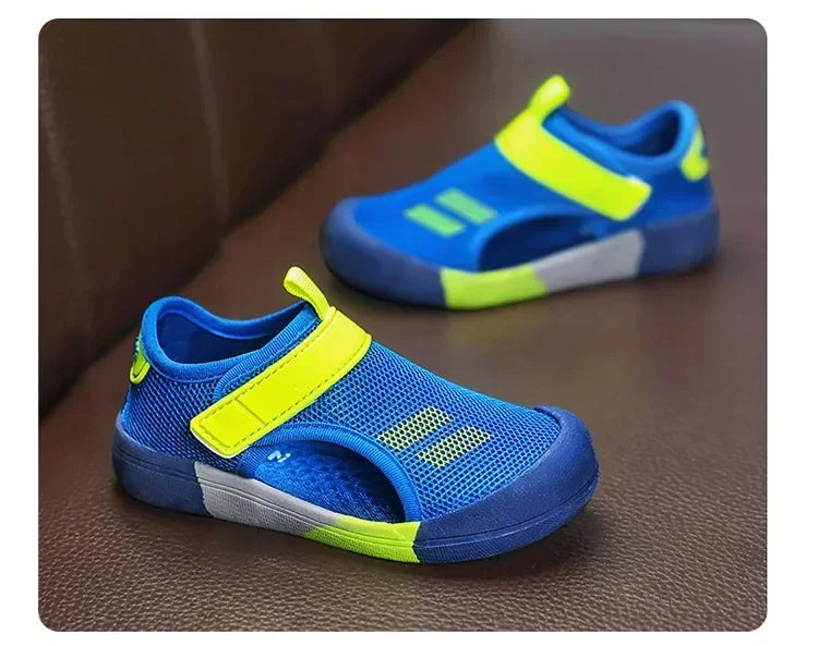 Kids Mesh Sport Sandals – Lightweight Closed-Toe Casual Shoes (23-36)
