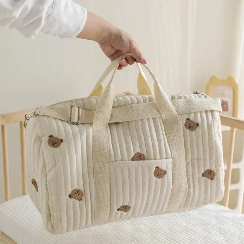 Maternity Bear Bag – Baby Diaper & Travel Tote