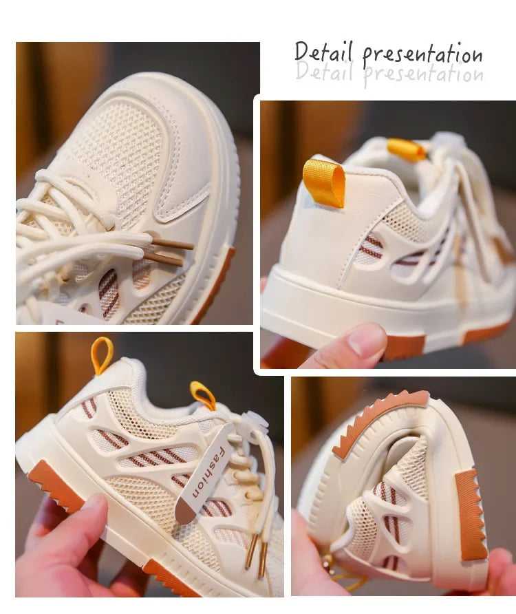 Kids’ Breathable Sneakers – Non-Slip Casual Sport Shoes