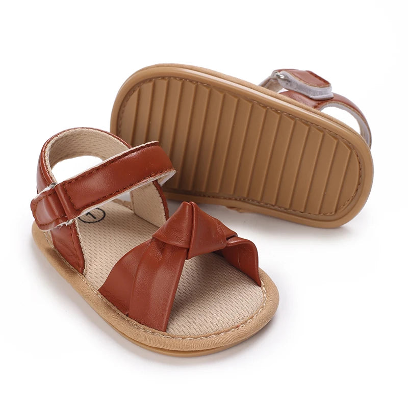 Baby Summer Sandals (0–18M) – Open-Toe Non-Slip Soft Shoes