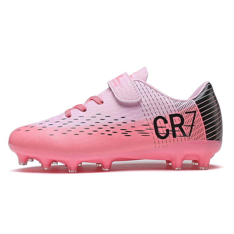 Kids’ Soccer Cleats – Hook & Loop Football Shoes