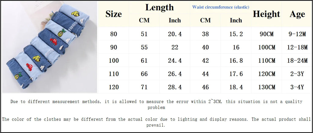 Kids Casual Jeans – All-Season Pants (0–3Y)