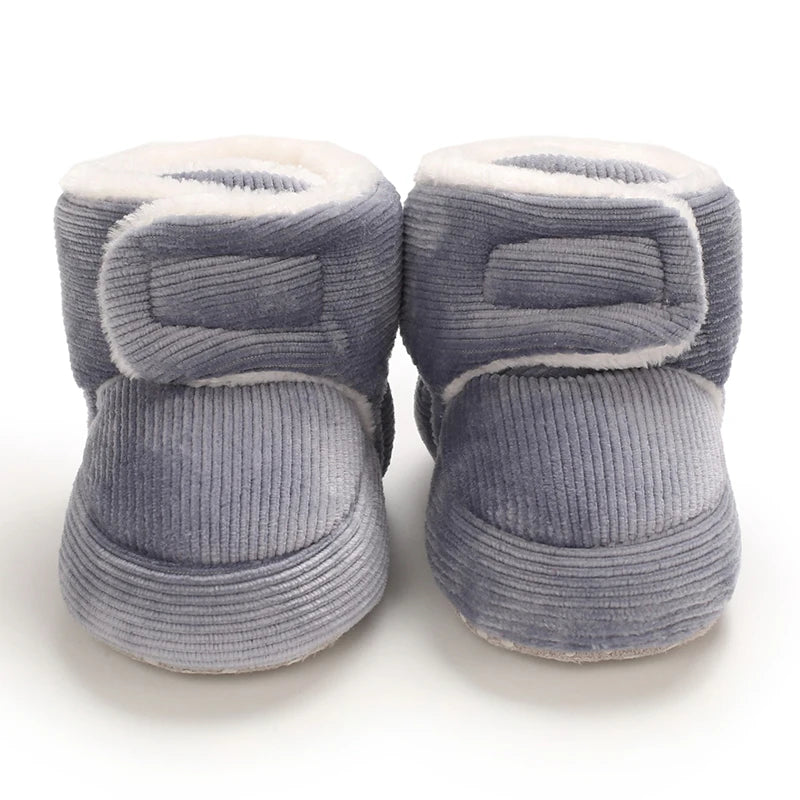 Baby Winter Snow Boots (0–18M) – Plush Soft Sole Toddler Shoes