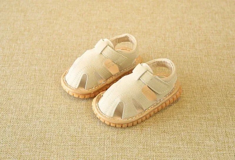 Baby First-Step Sandals – Non-Slip Rubber Sole Summer Shoes