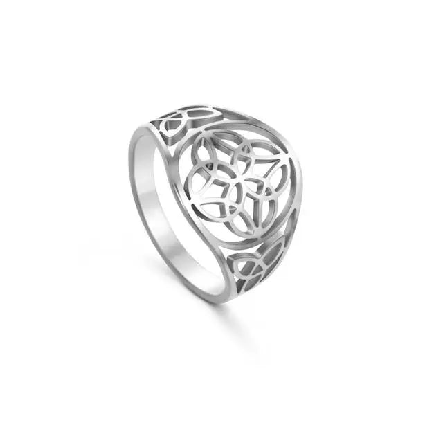 Cazador  Triquetra Irish Celtics Knot Rings for Women Stainless Steel Talisman Amulet Man Ring Jewelry 2026 Couple Gifts