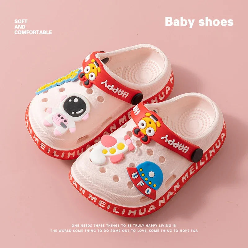 Kids Open-Toe EVA Sandals – Soft Non-Slip Clog Shoes