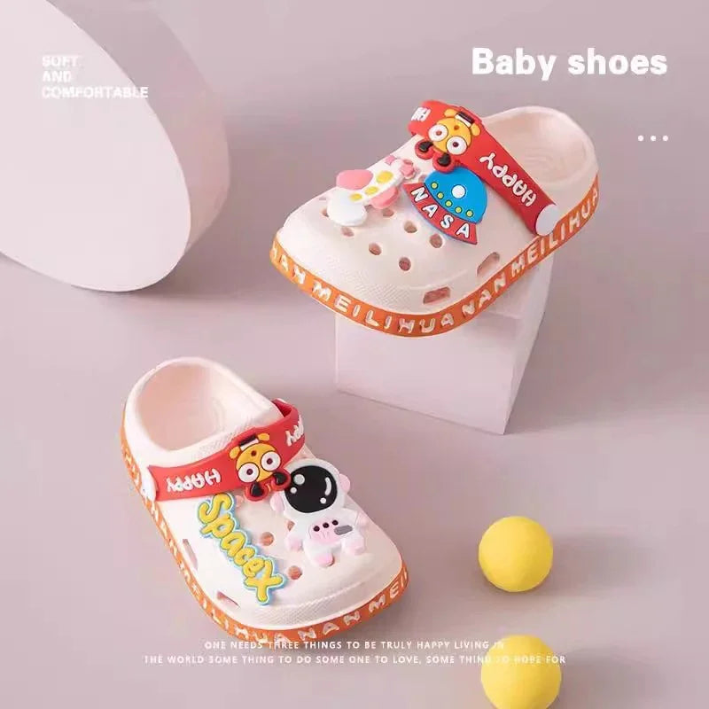 Kids Open-Toe EVA Sandals – Soft Non-Slip Clog Shoes