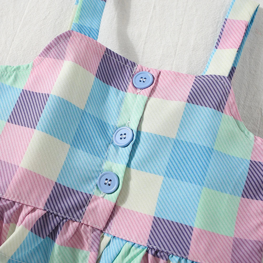 Baby Girl Summer Strap Shorts Set