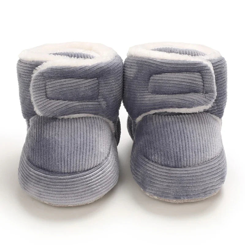 Baby Winter Snow Boots (0–18M) – Plush Soft Sole Toddler Shoes