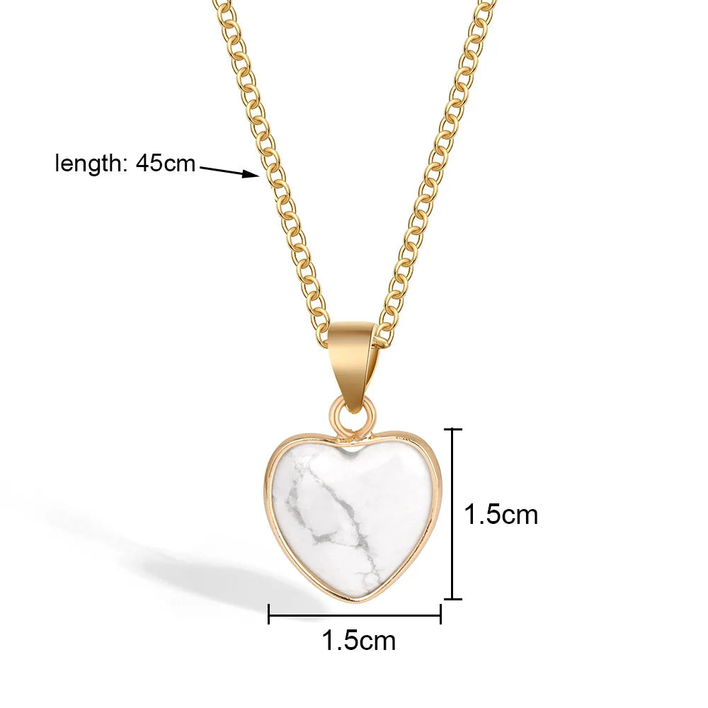 1Pc Heart Shaped Pendant Natural Tiger