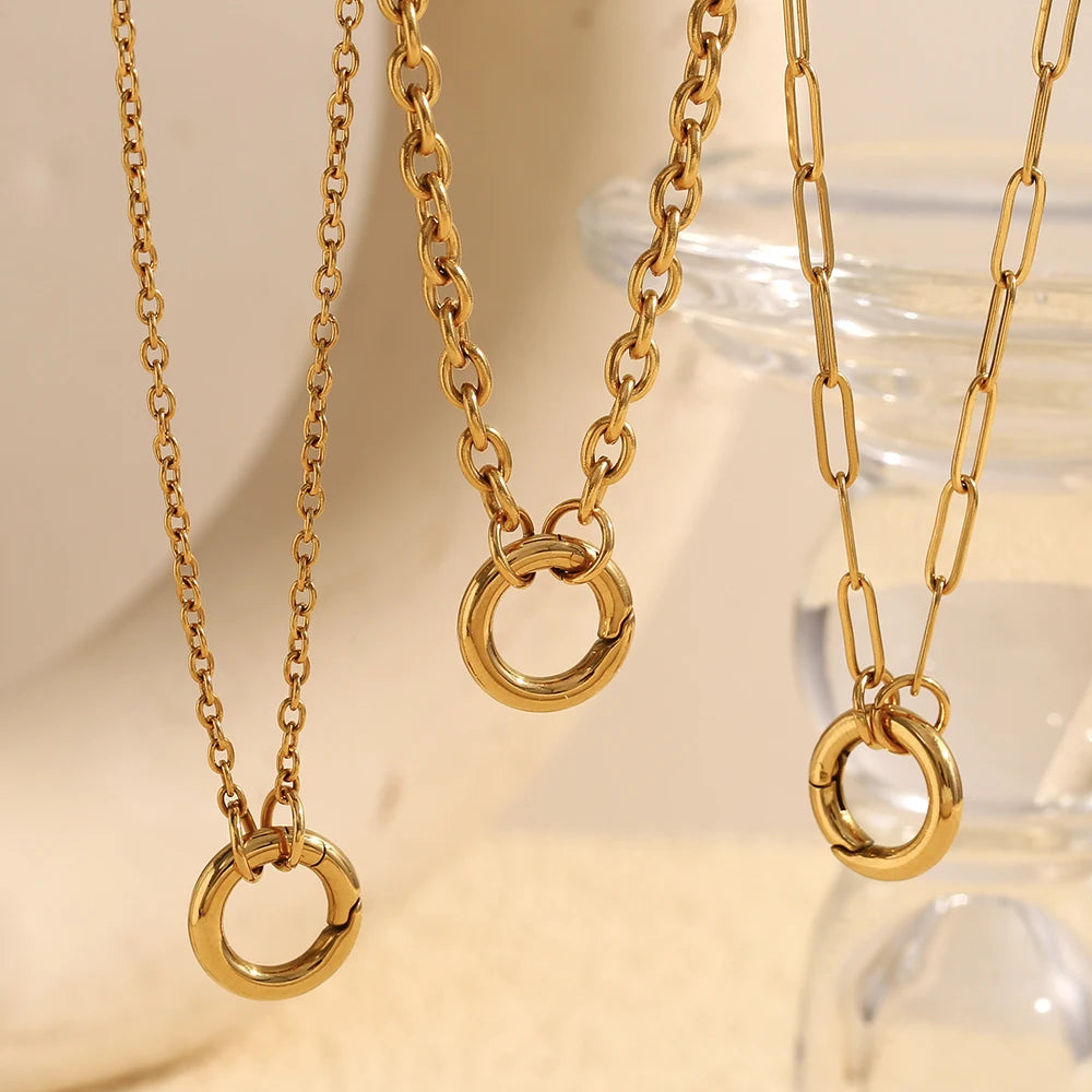 Stainless Steel O Chain Necklace