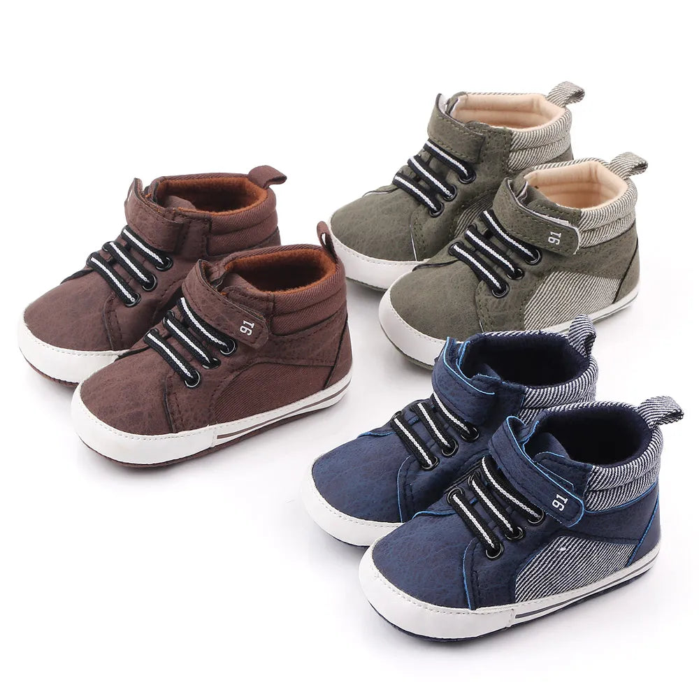 Baby First-Step Sneakers (0–18M) – Soft, Warm, Non-Slip Shoes