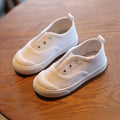 Kids’ White Canvas Sneakers – Soft, Non-Slip Casual Shoes