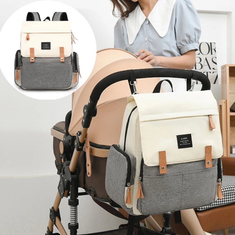 Travel Backpack for Moms – Large Capacity Waterproof Diaper & Baby Stroller Bag