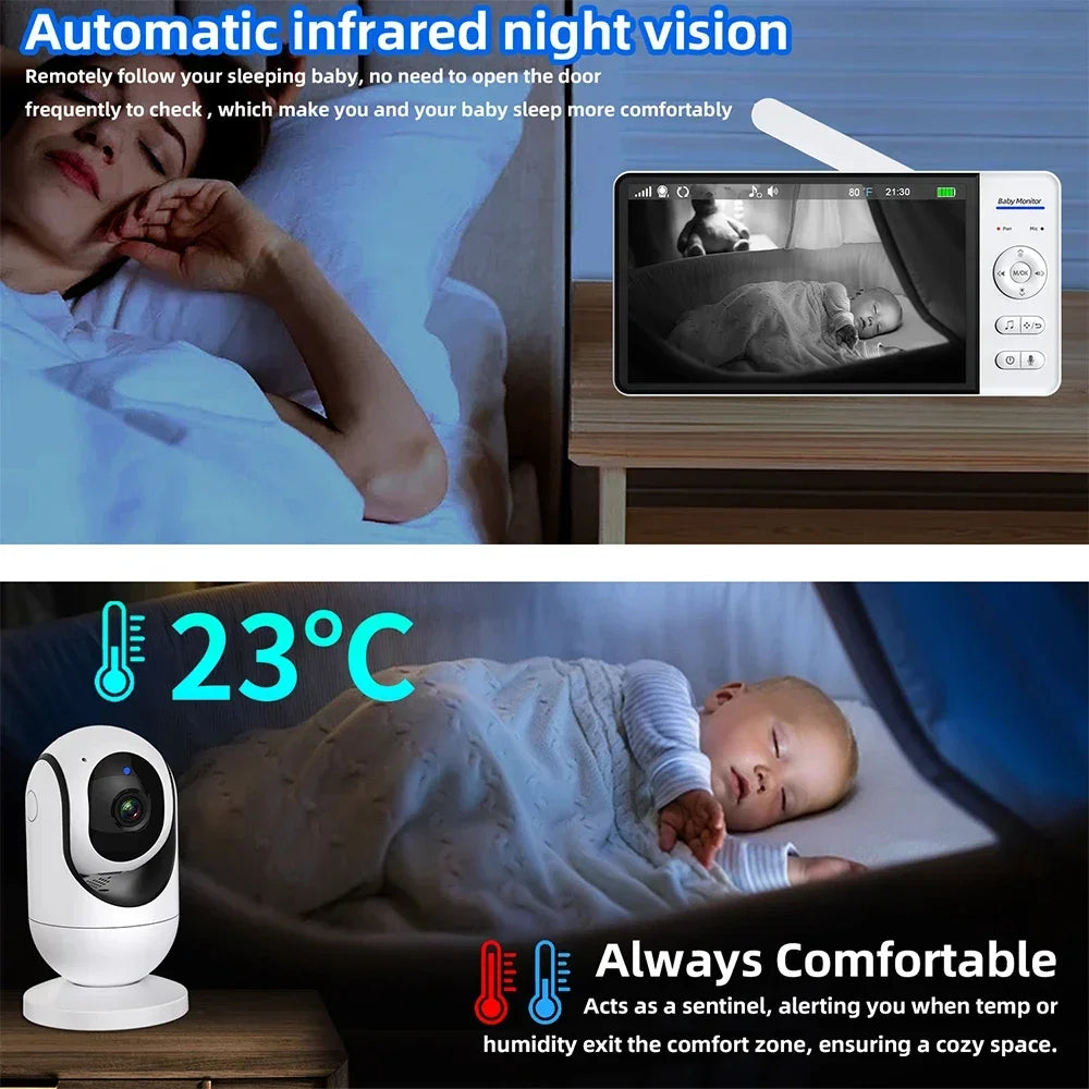 Baby Camera – 4X Zoom & 5000mAh Battery