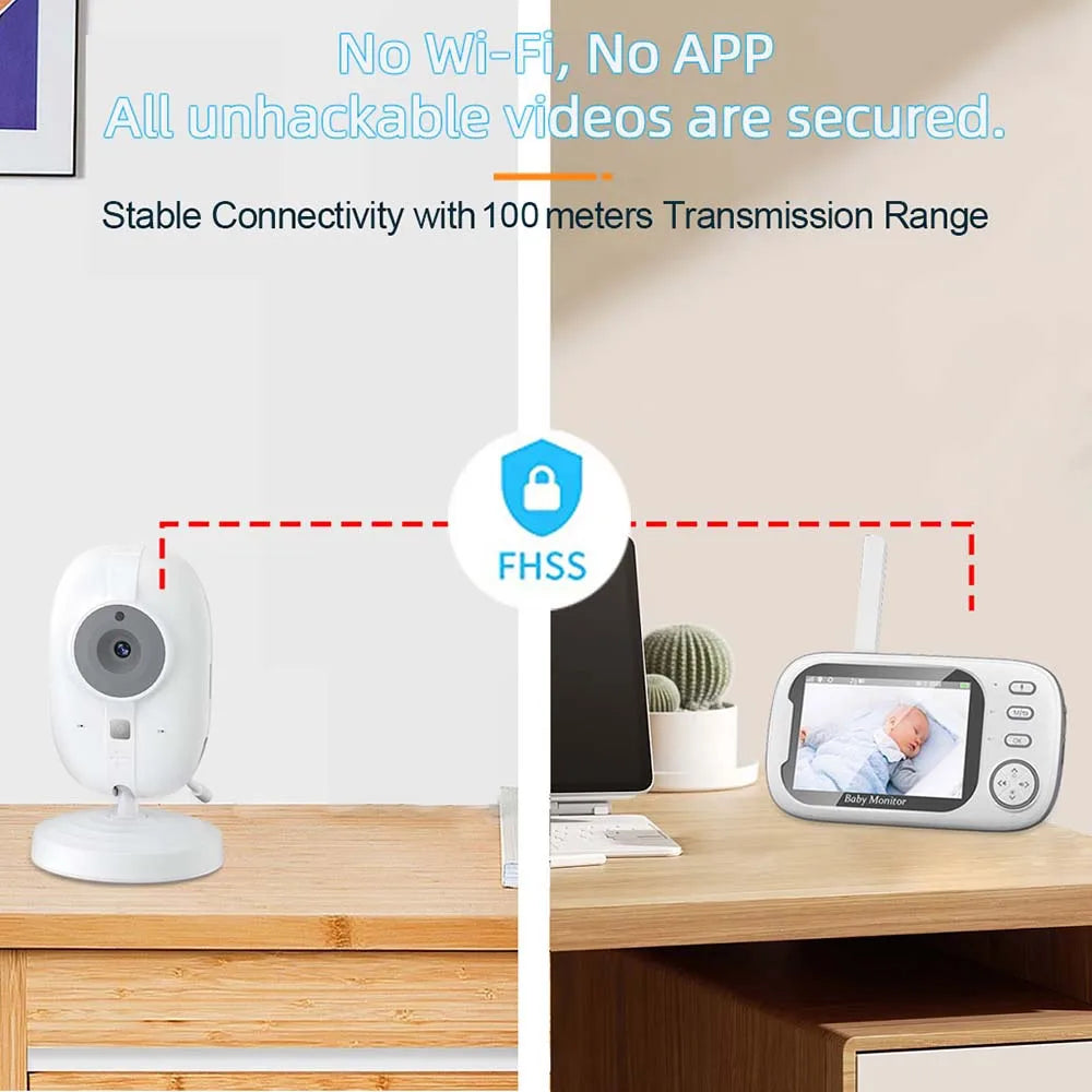 Baby Monitor Camera – 2.4G, Temperature & Talk