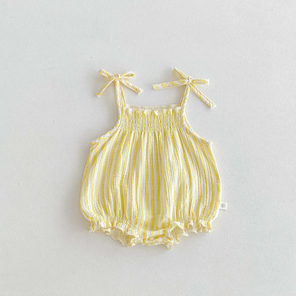 Baby Summer Striped Suspender Jumpsuit