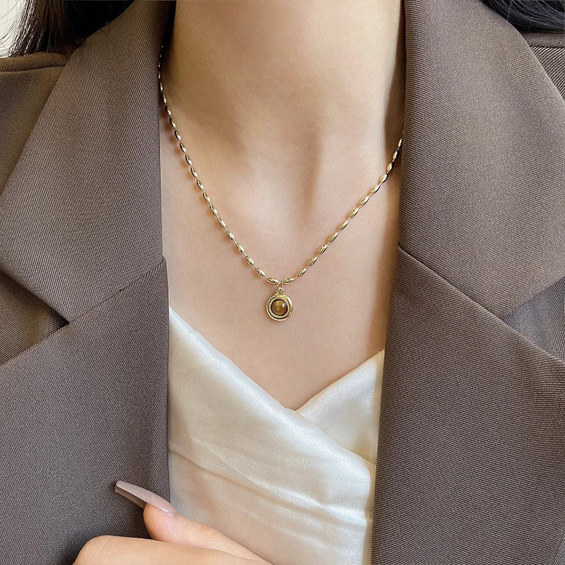 Light Luxury Oval Tiger S Eye