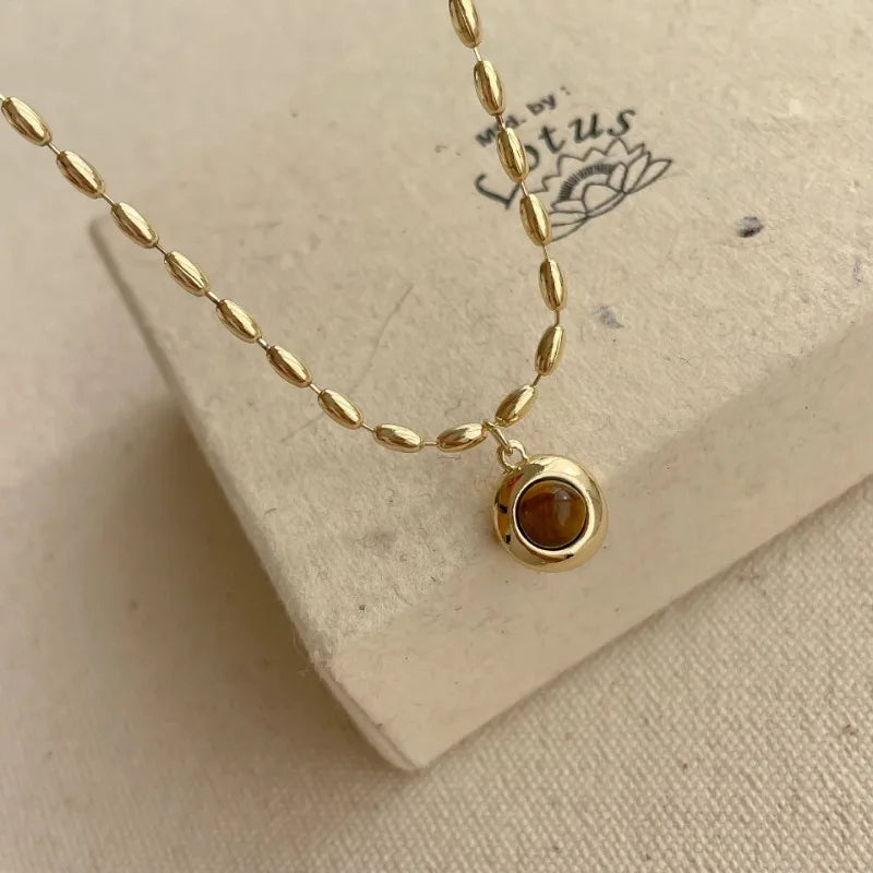 Light Luxury Oval Tiger S Eye