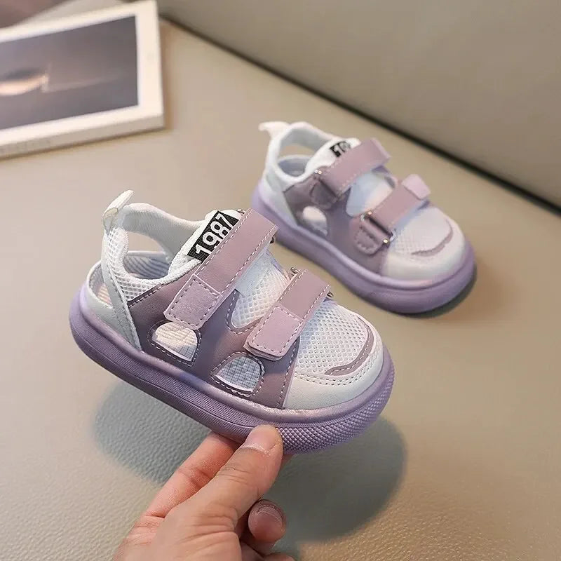 Kids Summer Mesh Sandals – Breathable Hollow-Out Sport Shoes