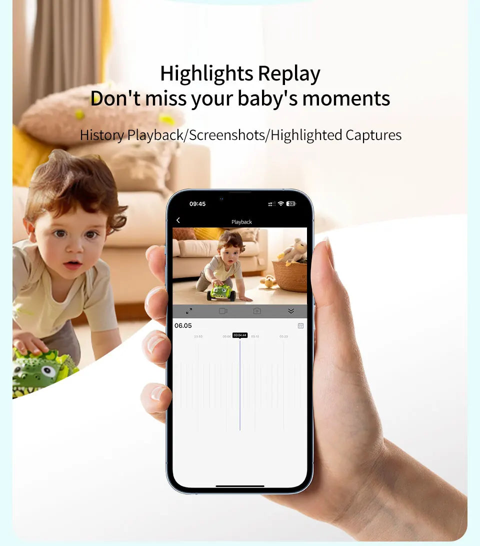 Tuya Baby Camera – 5" HD, Mobile App Control