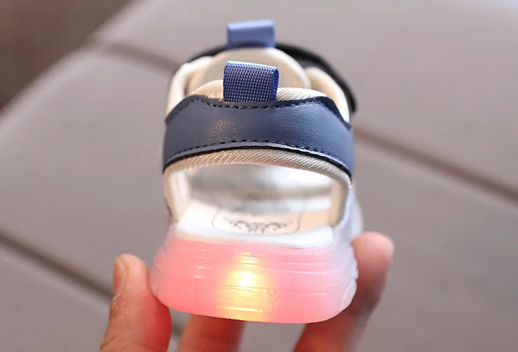 Toddler LED Sandals – Soft Sole Cartoon Summer Shoes