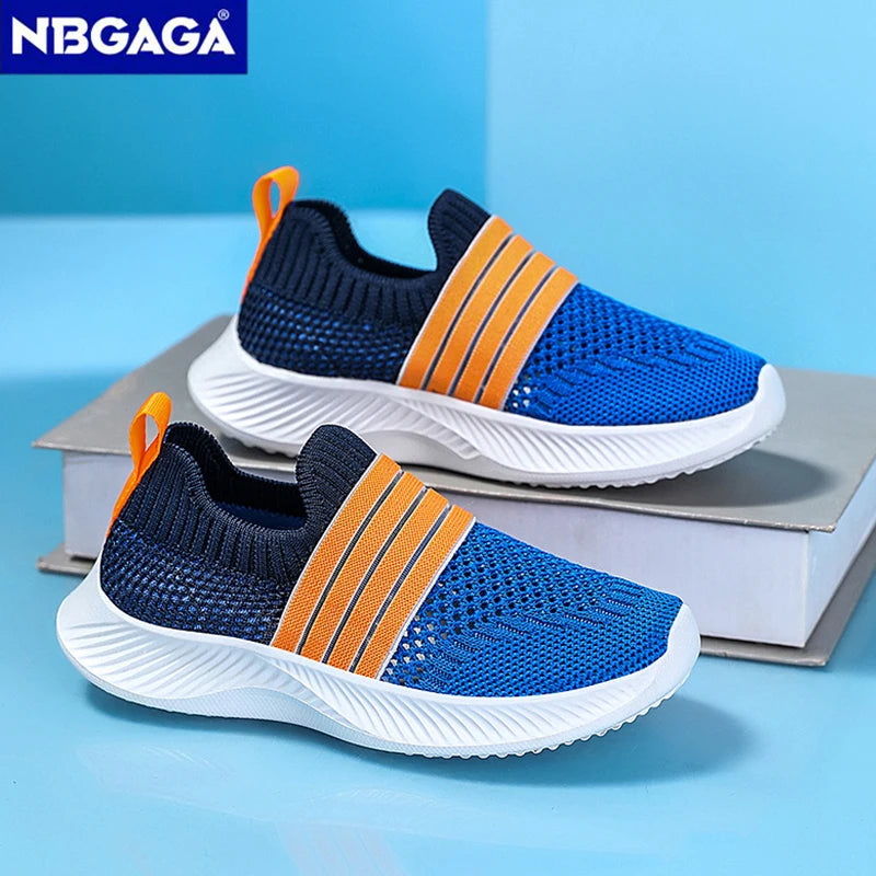Kids’ Breathable Slip-On Sneakers – Lightweight & Comfortable (28–39)