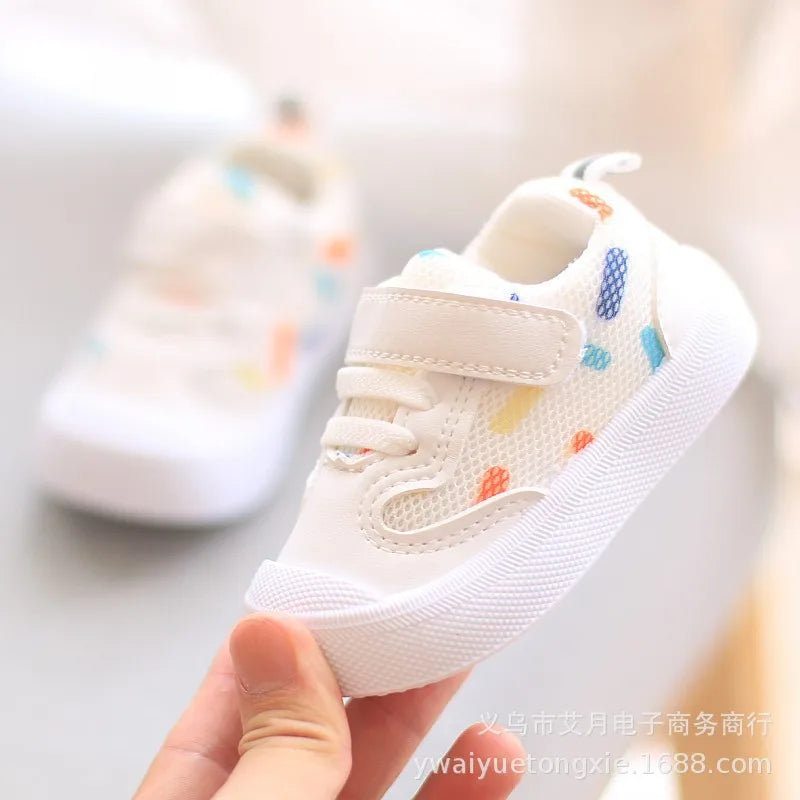 Kids’ Soft-Soled Sneakers – Casual Mesh Walking Shoes