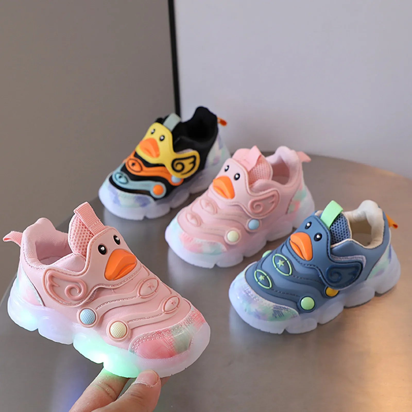Kids’ LED Sneakers – Breathable, Light-Up Shoes