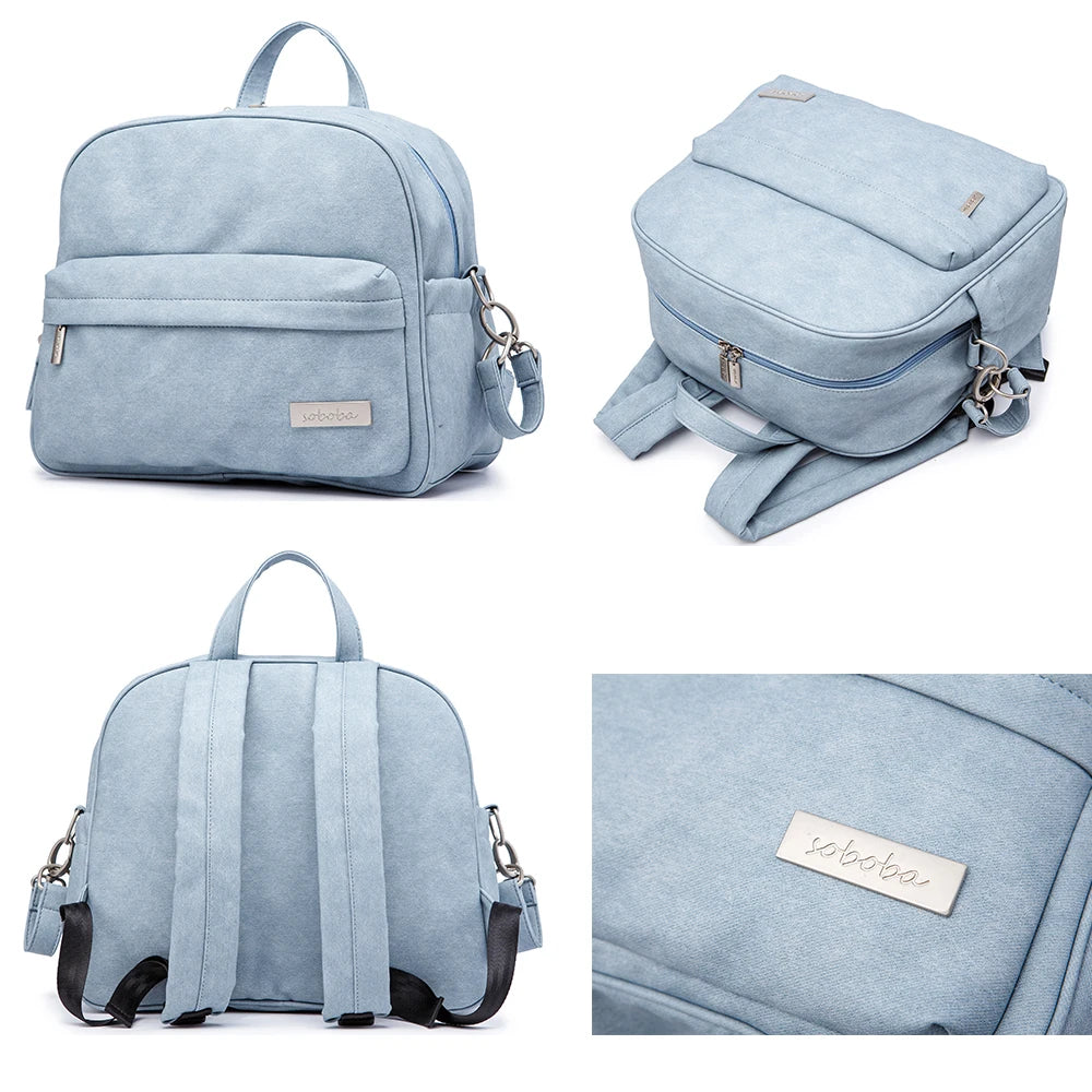 Soboba Waterproof Diaper Backpack – Stylish Baby Care & Changing Bag
