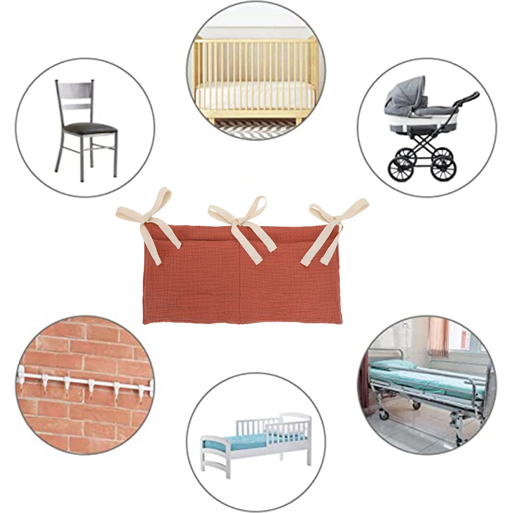 Multifunctional Baby Storage Bag – Diapers, Bedding & Bedside Organizer