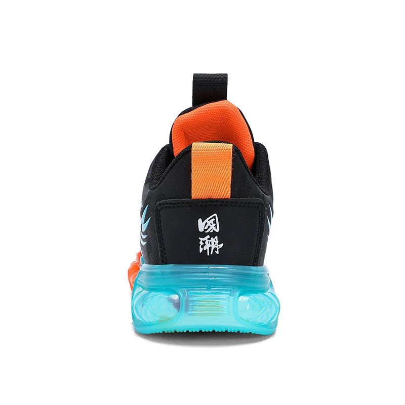 Kids Leather Sneakers – Lightweight Non-Slip Dragon Pattern Shoes (Size 28–39)