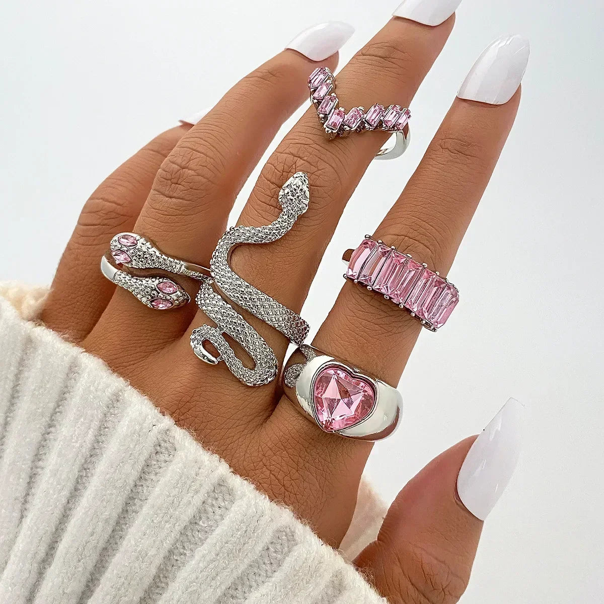 Gold Love Heart Butterfly Ring