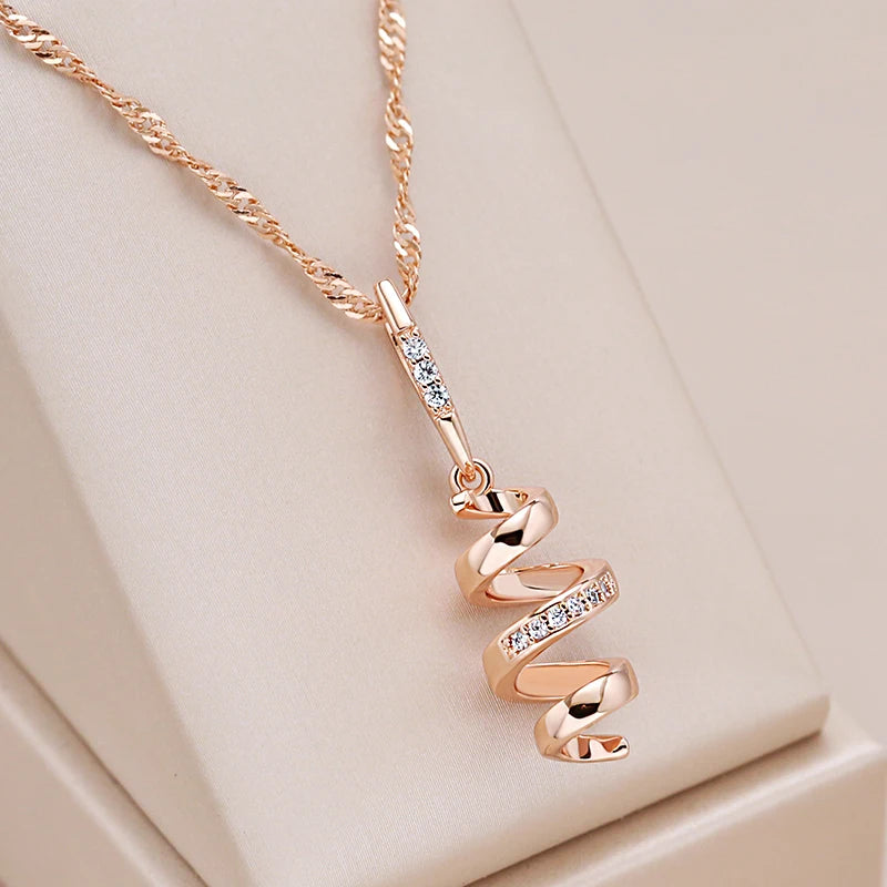 Rose Gold Geometry Necklace