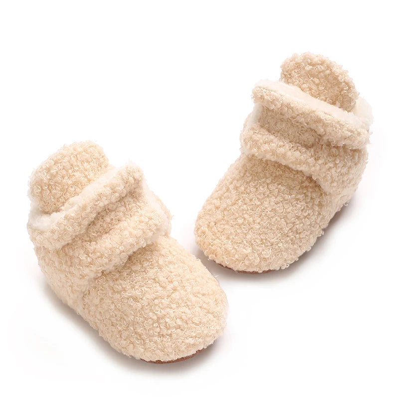 0-18M Apricot New Soft Winter Boots