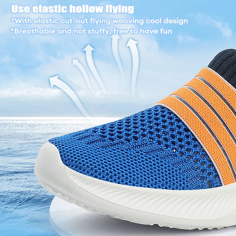 Kids’ Breathable Slip-On Sneakers – Lightweight & Comfortable (28–39)