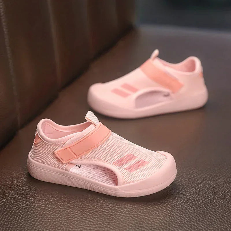 Kids Mesh Sport Sandals – Lightweight Closed-Toe Casual Shoes (23-36)