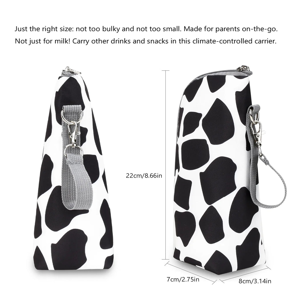 Portable Baby Feeding Bottle Bag – Aluminum Insulation, Stroller Hanging