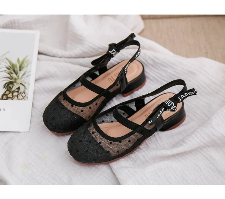 Girls’ Leather Dance Shoes
