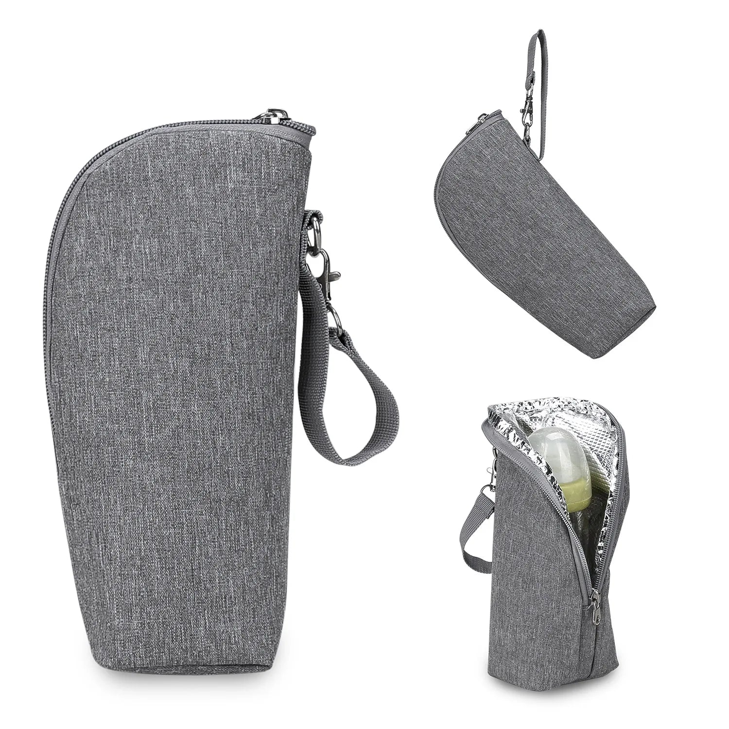 Portable Baby Feeding Bottle Bag – Aluminum Insulation, Stroller Hanging