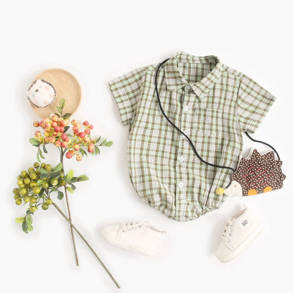 Newborn Boy Summer Bodysuit